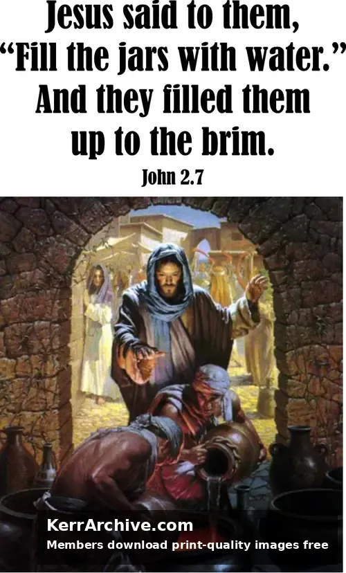 Year C Epiphany Second Sunday — John 2:7