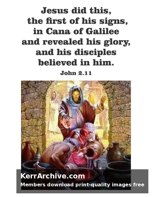 Year C Epiphany Second Sunday — John 2:11