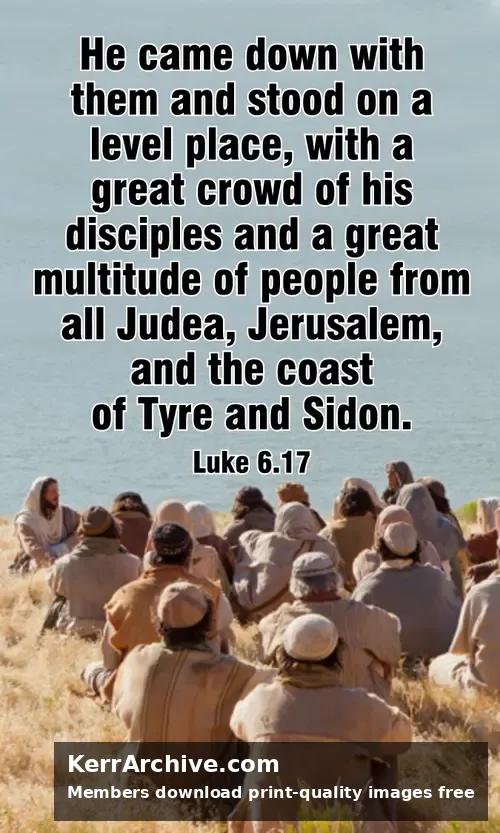 Year C Epiphany Six Sunday — Luke 6:17