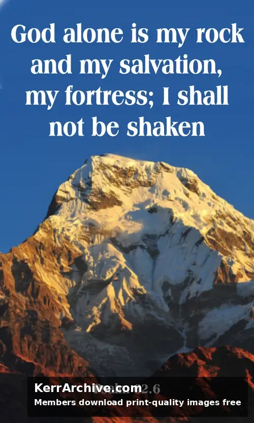 Year B Epiphany Sunday — Psalms 62:6