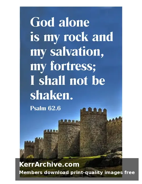 Year B Epiphany Sunday — Psalms 62:6