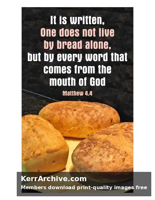 Year A Lent First Sunday — Matthew 4:4