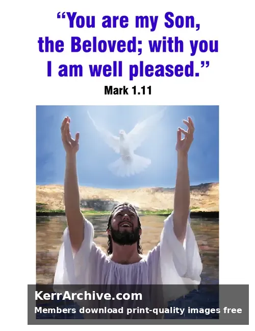 Year B Lent First Sunday — Mark 1:11