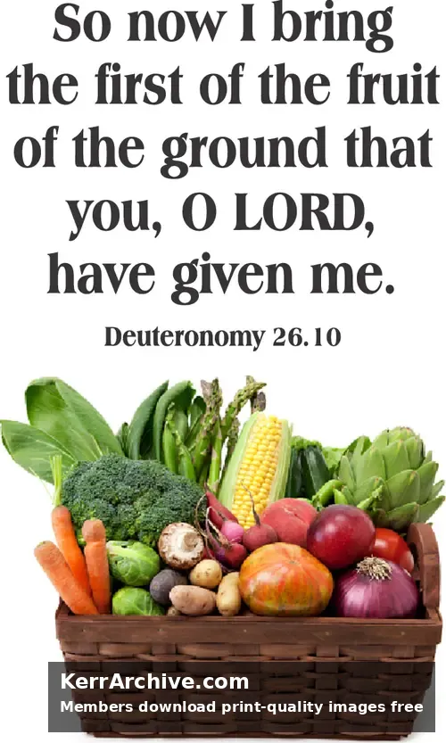 Year C Lent First Sunday — Deuteronomy 26:10