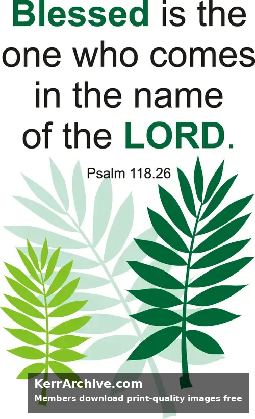 Year B Lent Palm/Passion Sunday