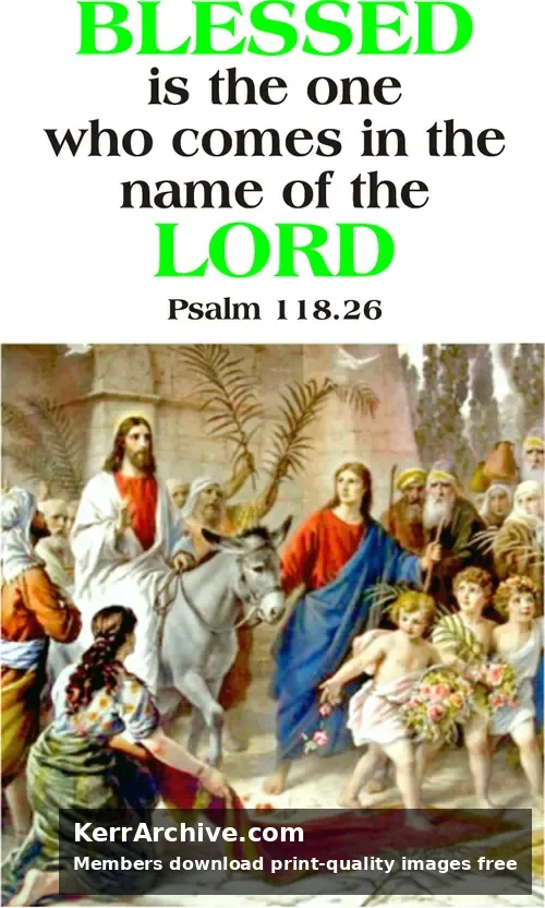 Year B Lent Palm/Passion Sunday