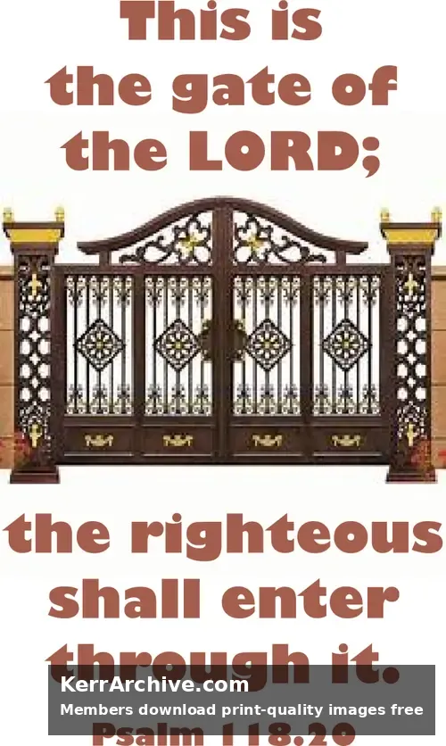 Palm Sunday — Psalms 118:20
