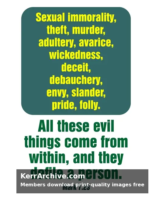 Year B After Pentecost Proper 17 — Mark 7:23
