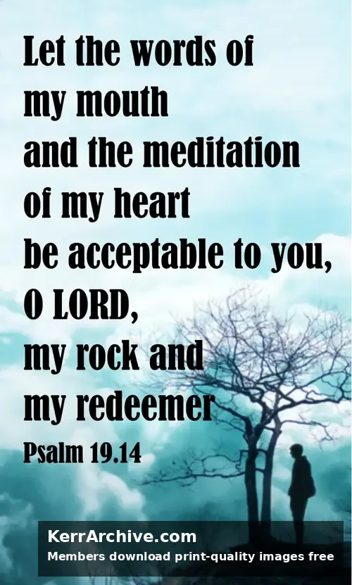 Year B After Pentecost Proper 21 — Psalms 19:14