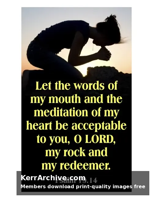 Year B After Pentecost Proper 21 — Psalms 19:14