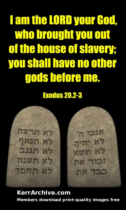 Year A After Pentecost Proper 22 — Exodus 20:2 3