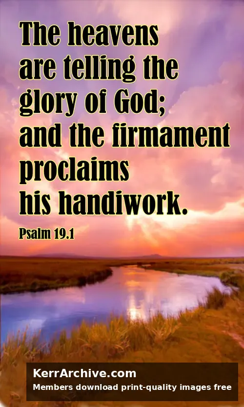 Year A After Pentecost Proper 22 — Psalms 19:1