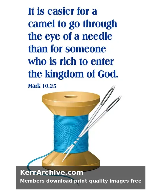 Year B After Pentecost Proper 23 — Mark 10:25