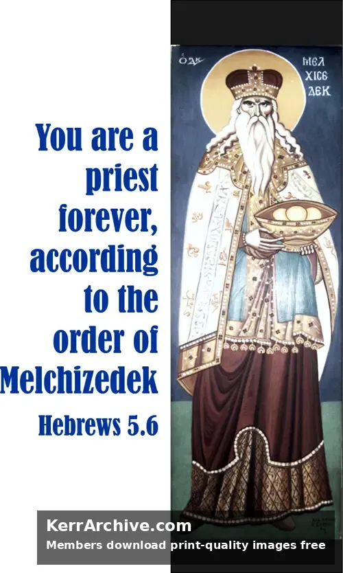 Year B After Pentecost Proper 24 — Hebrews 5:6