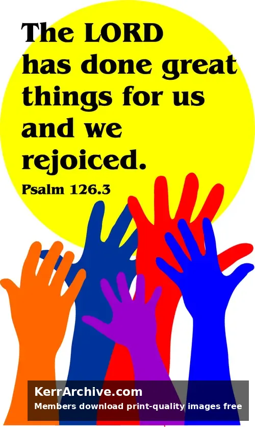 Year B After Pentecost Proper 25 — Psalms 126:3