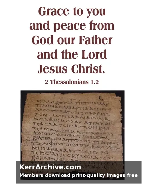 Year C After Pentecost Proper 26 — 2 Thessalonians 1:2