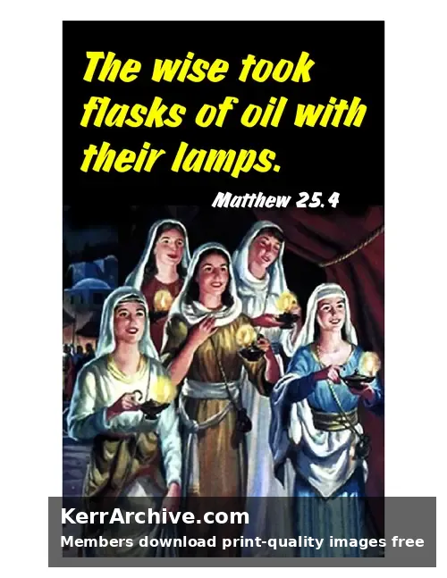 Year A After Pentecost Proper 27 — Matthew 25:4