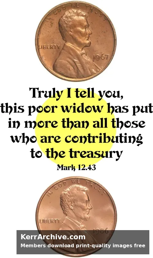 Year B After Pentecost Proper 27 — Mark 12:43