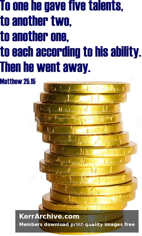 Year A After Pentecost Proper 28 — Matthew 25:15