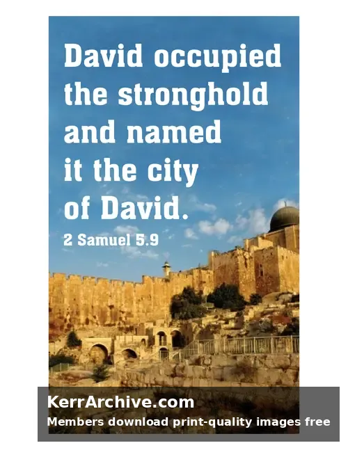 Year B After Pentecost Proper 9 — 2 Samuel 5:9