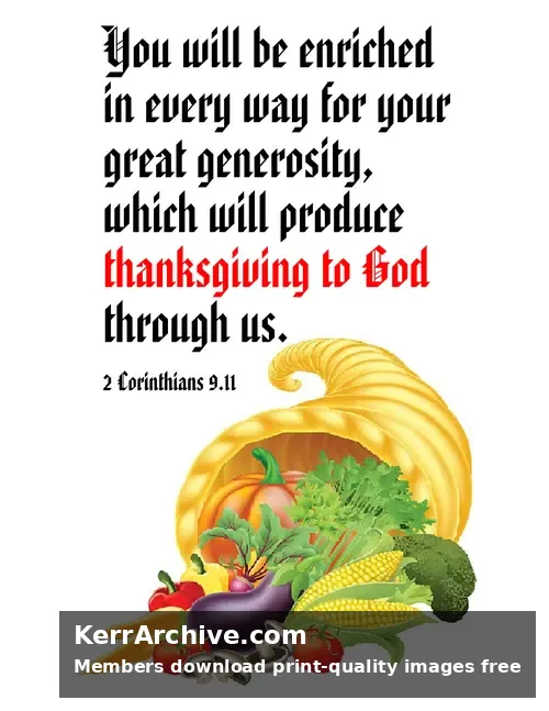 Thanksgiving — 2 Corinthians 9:11
