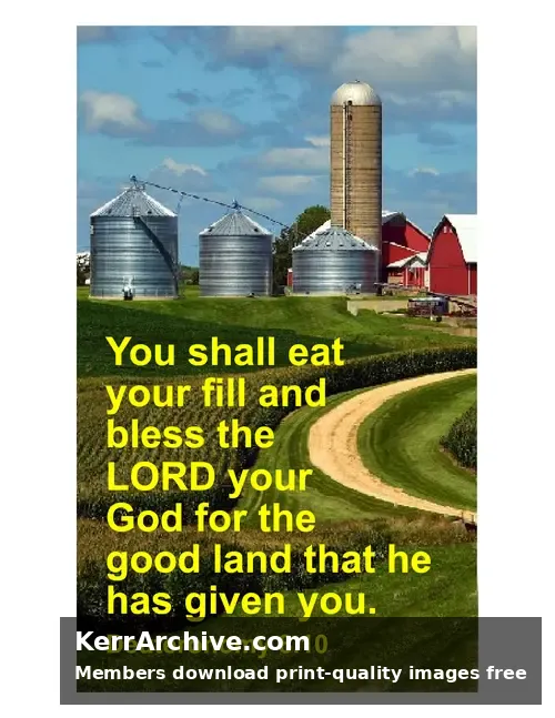 Thanksgiving — Deuteronomy 8:10