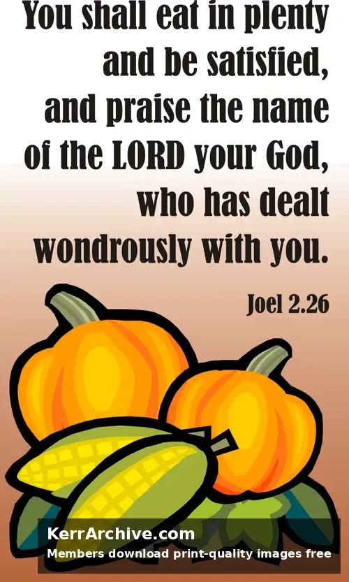 Year B After Pentecost Thanksgiving Day (USA)