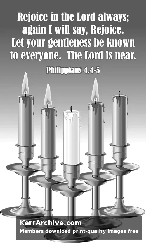 Year C Advent Third Sunday (grayscale)