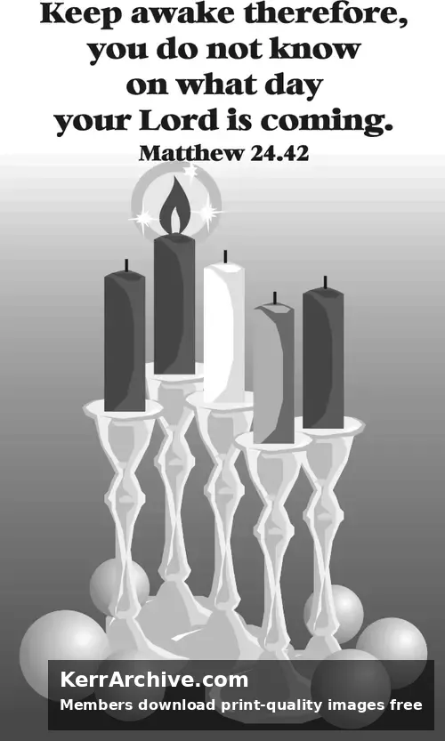 Year A Advent First Sunday (grayscale)