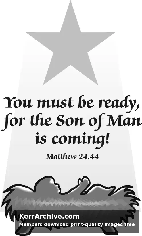 Year A Advent First Sunday (grayscale)