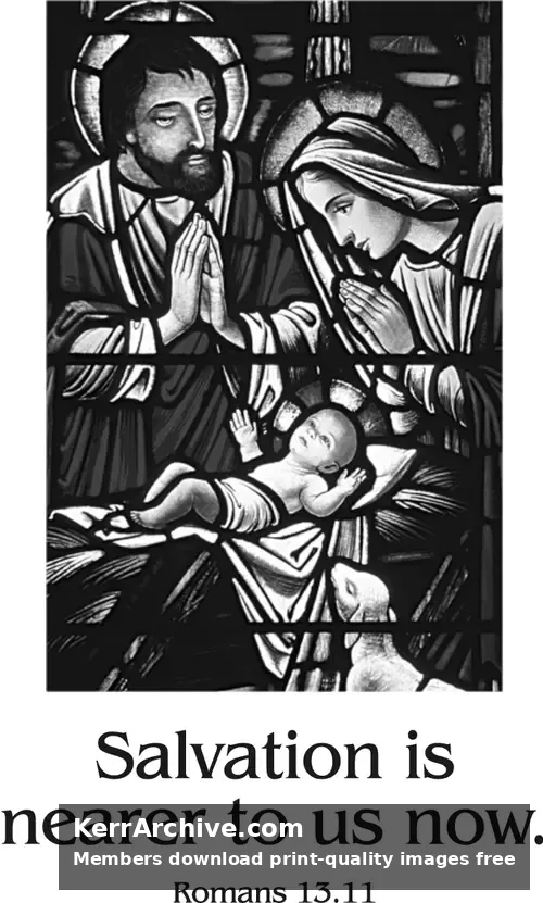 Year A Advent First Sunday (grayscale)