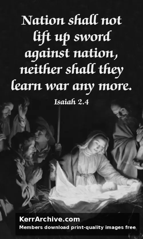 Year A Advent First Sunday — Isaiah 2:4 (grayscale)