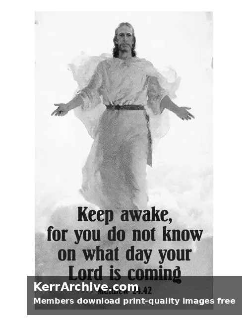 Year A Advent First Sunday — Matthew 24:42 (grayscale)