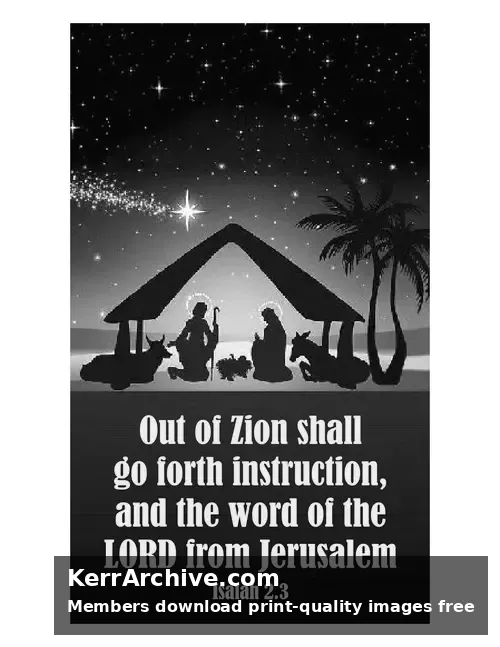 Year A Advent First Sunday — Isaiah 2:3 (grayscale)