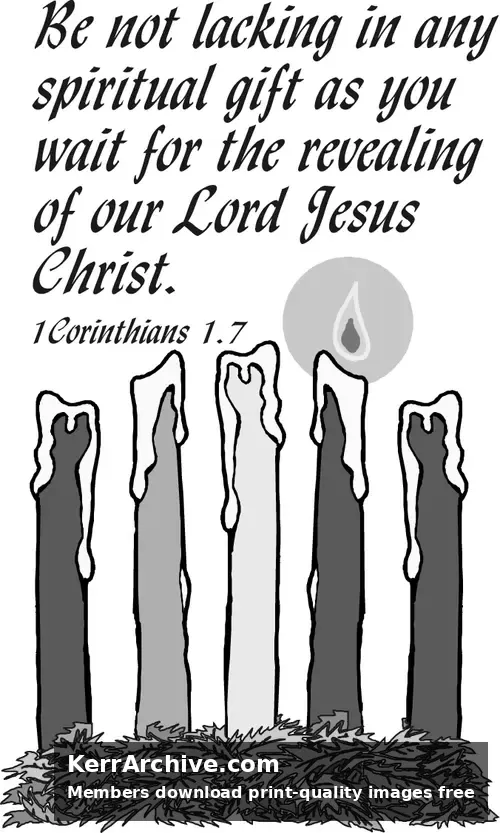 Year B Advent First Sunday (grayscale)