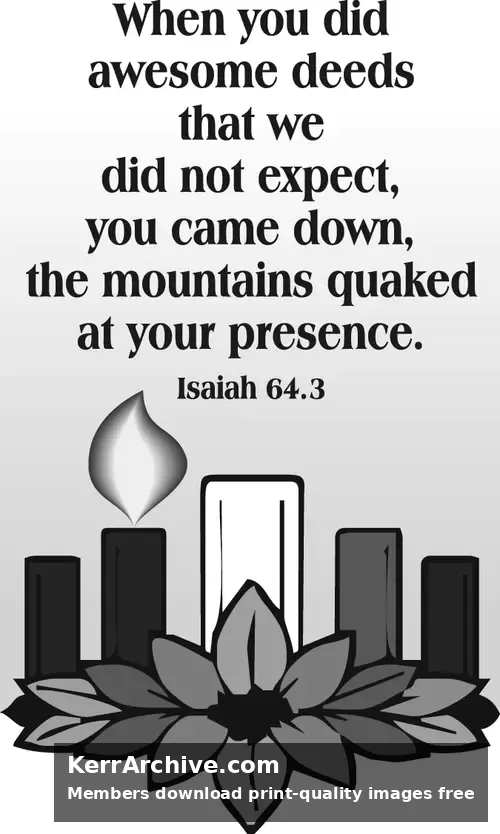 Year B Advent First Sunday (grayscale)