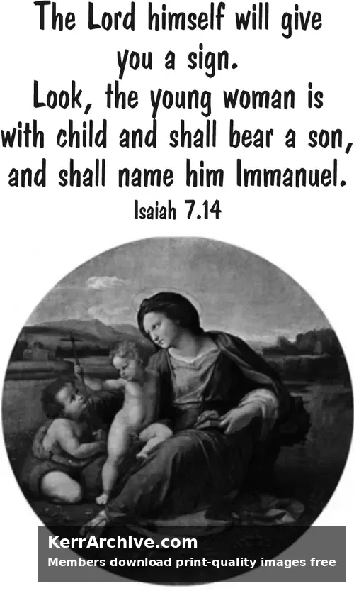 Year A Advent Fourth Sunday (grayscale)