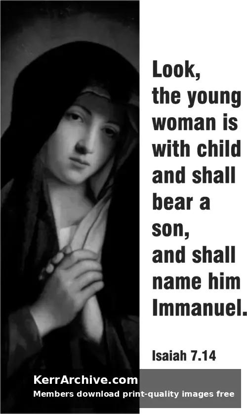 Year A Advent Fourth Sunday (grayscale)