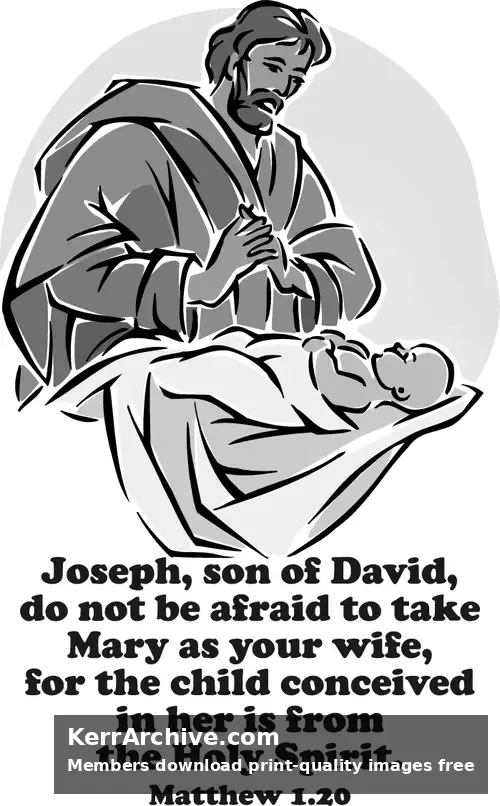 Year A Advent Fourth Sunday (grayscale)