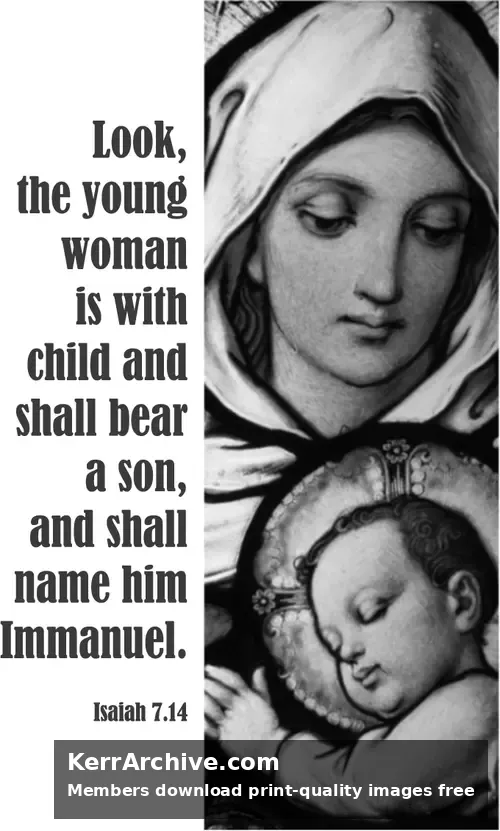 Year A Advent Fourth Sunday (grayscale)