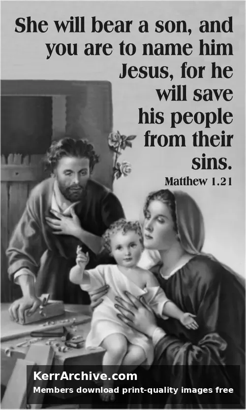Year A Advent Fourth Sunday (grayscale)