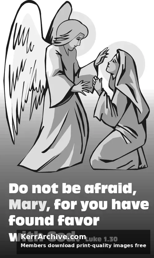 Year B Advent Fourth Sunday (grayscale)