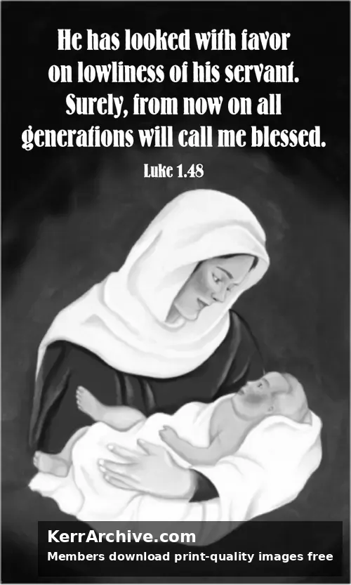 Year B Advent Fourth Sunday (grayscale)