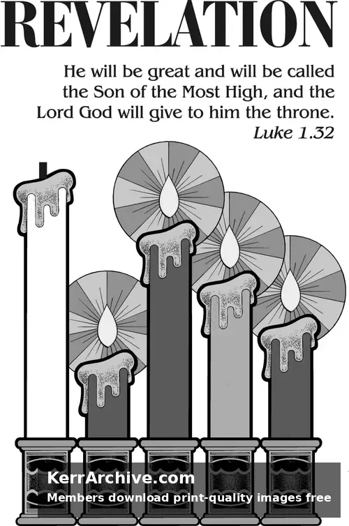 Year B Advent Fourth Sunday (grayscale)