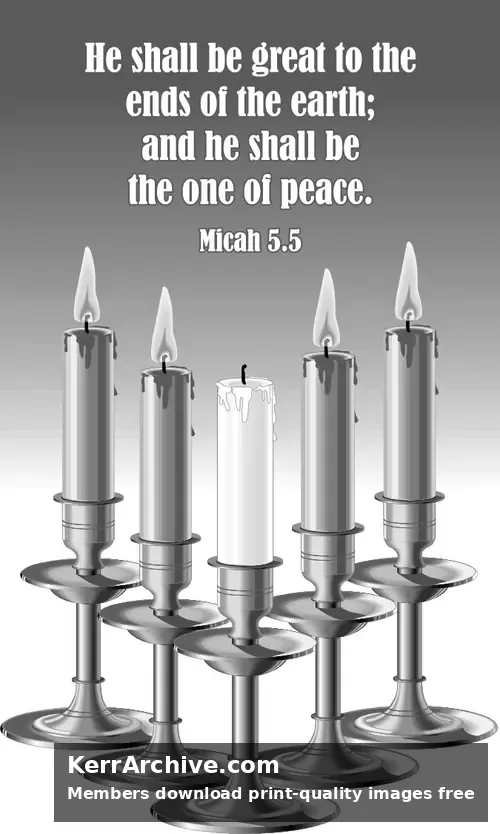 Year C Advent Fourth Sunday (grayscale)