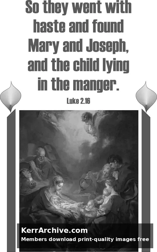 Year B Advent Fourth Sunday (grayscale)