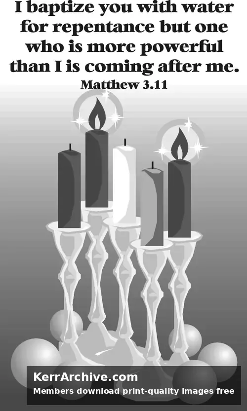 Year A Advent Second Sunday (grayscale)