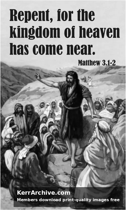 Year A Advent Second Sunday (grayscale)