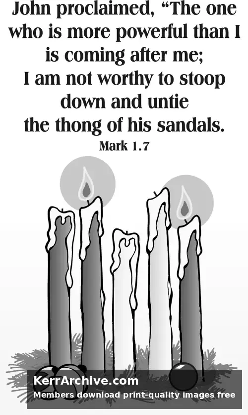 Year B Advent Second Sunday (grayscale)