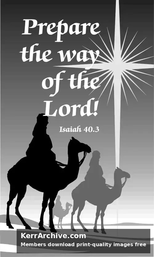 Year B Advent Second Sunday (grayscale)
